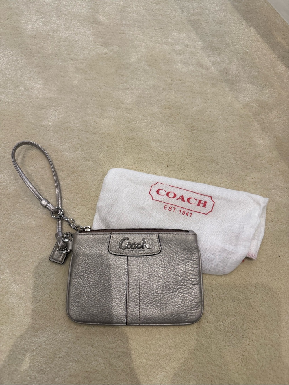Coach Leather Wristlet